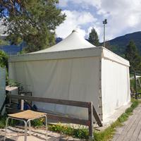 Gazebo da esterno telo pvc con struttura in fe