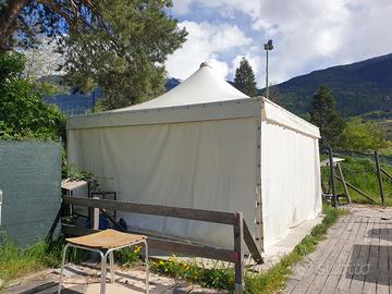 Gazebo da esterno telo pvc con struttura in fe