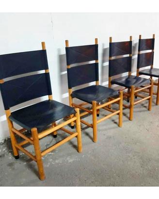 4 sedie mod Kentucky design by Carlo Scarpa