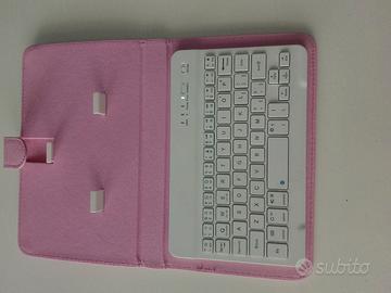 tastiera bluetooth rosa 