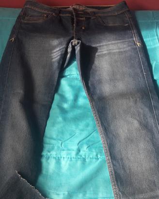 Jeans DONNA blu sancrati Terranova Tg S - NUOVI