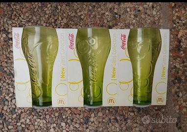 Bicchieri Coca cola verde chiaro 