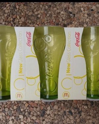 Bicchieri Coca cola verde chiaro 