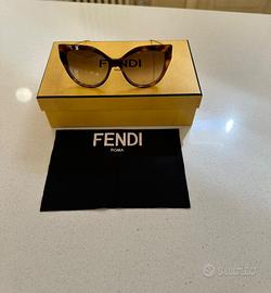 FENDI Baguette FE40011U 53F - Cat eye Havana