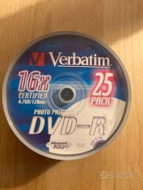 DVD-R photo printable Verbatim 16x 25pz