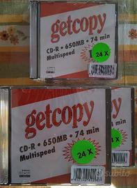 28 CD-R Getcopy MADE IN ITALY 650 MB 74 min