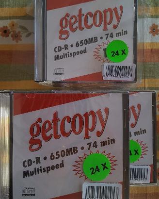 28 CD-R Getcopy MADE IN ITALY 650 MB 74 min