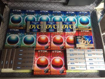 Lotto nuove sigillate 25 cassette vergini videoca