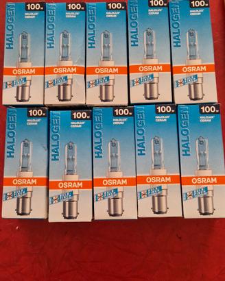 10 Lampadine alogene OSRAM 100W nuove confezionate