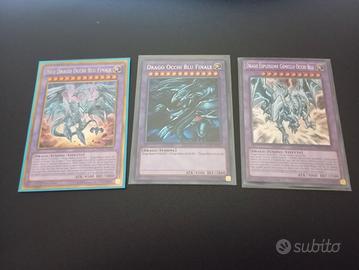 lotto carte yugioh drago finale occhi blu 