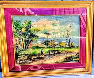 Quadri con paesaggi dipinti dal Pittore Giordano.