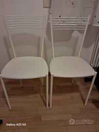 6 sedie bianche 