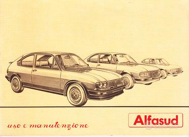 ALFA ROMEO ALFA SUD LIBRETTO USO MANUTENZIONE '82