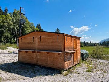 chiosco in legno