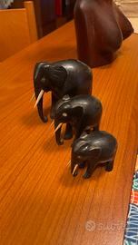 Tris elegantini in ebano -kenia anni 60