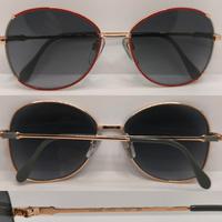 LUXOTTICA 2080 occhiale sole donna 18kt oro Italy