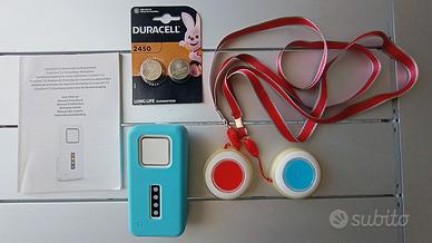 Allarme SOS anziani con 2 pulsanti wireless + pile