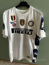 Maglia Inter Milito 22 Bianca M Nuova Cartellino