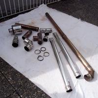 Tubi diam8cm per stufa/caldaia a pellet