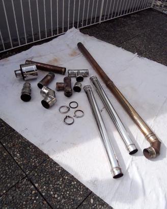 Tubi diam8cm per stufa/caldaia a pellet