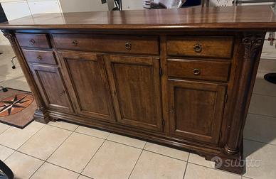 Mobile da salone in arte povera rovere massiccio