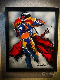 Dipinto famoso Henry Escobar Pop-art collezione