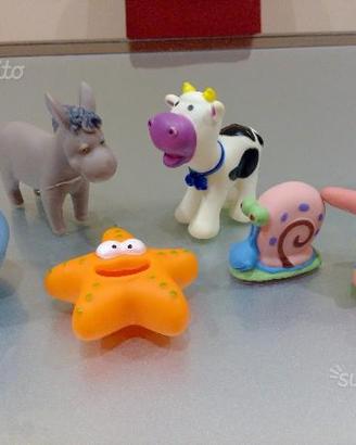 Pupazzi di gomma Spongebob animali e barbapapa'