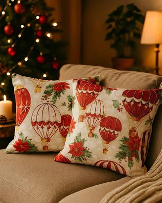 1 federa piu cuscino decorazione natalizia