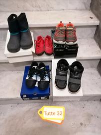 lotto scarpe bambino taglia 32 