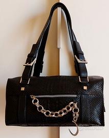 Original CAPACCIOLI,borsa tracolla vera pelle nera