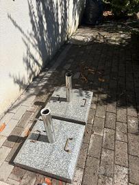 Basamento in granito per ombrelloni da giardino 