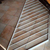 Ringhiera ferro verniciata bianca