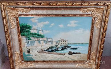 Quadro  olio su tela grande.