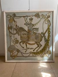 Carré Hermès incorniciato “Le Timbalier”