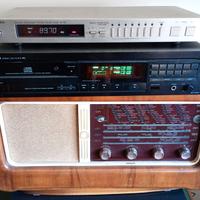 CD player Onkyo DX2500 tuner Technics, radio epoca