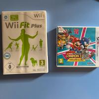 Mario Sonic Londra 2012 (3DS) + Wii Fit Plus (Wii)