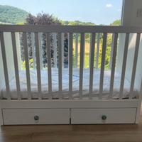 Lettino IKEA STUVA con materasso e cassetti