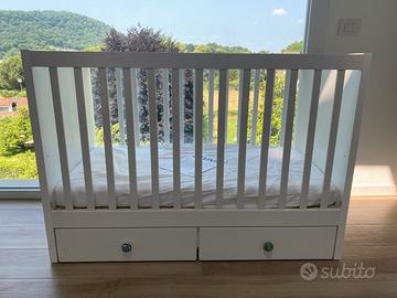 Lettino IKEA STUVA con materasso e cassetti