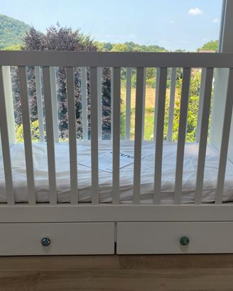 Lettino IKEA STUVA con materasso e cassetti