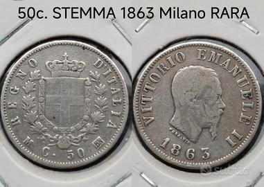 50c STEMMA 1863 M 35€