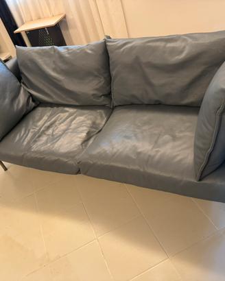 DIVANO MOROSO GENTRY 2 POSTI in PELLE CIRÉ