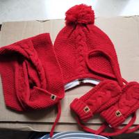 Cappello, guanti scaldacollo bimbo/a 1-2 anni