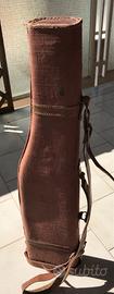 Custodia fucile vintage  tessuto e pelle