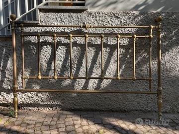 Testata letto matrimoniale ottone