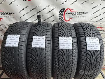 4 PNEUMATICI 205/60 R16 NANKANG INVERNALI 90%