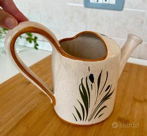 Annaffiatoio decorativo in ceramica vintage