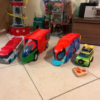 Camion spiderman pj mask paw patrol tartarughe nin