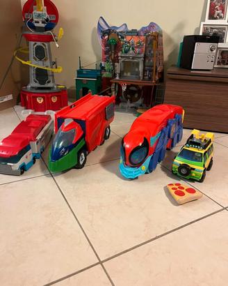 Camion spiderman pj mask paw patrol tartarughe nin