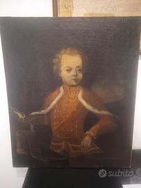 Dipinto antico del 700 ritratto