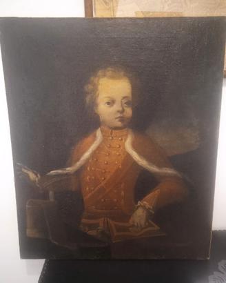 Dipinto antico del 700 ritratto